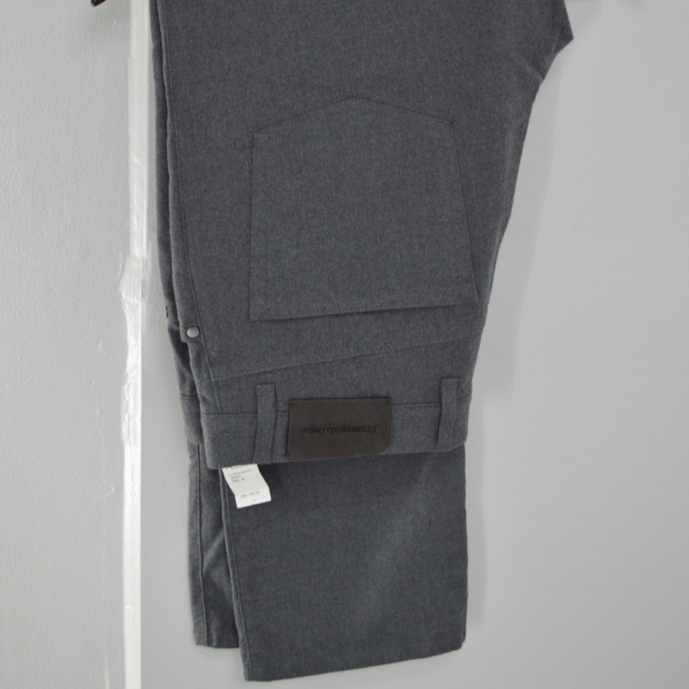 Ermenegildo Zegna Dark GrayWool Pants, 36 W x 34 L